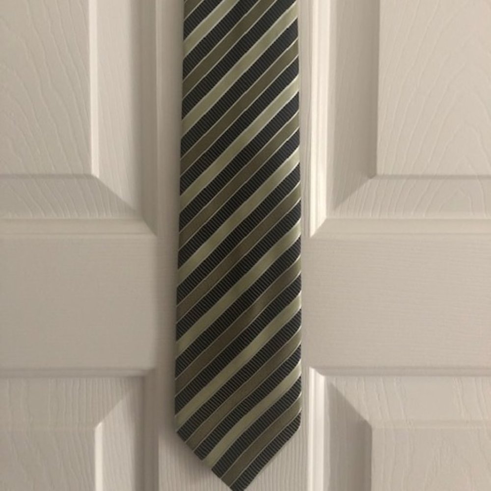 Giorgio Brutini Green striped tie